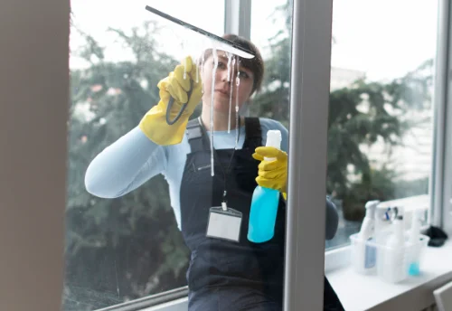 Nettoyage de vitres intérieures et extérieures à la Mure